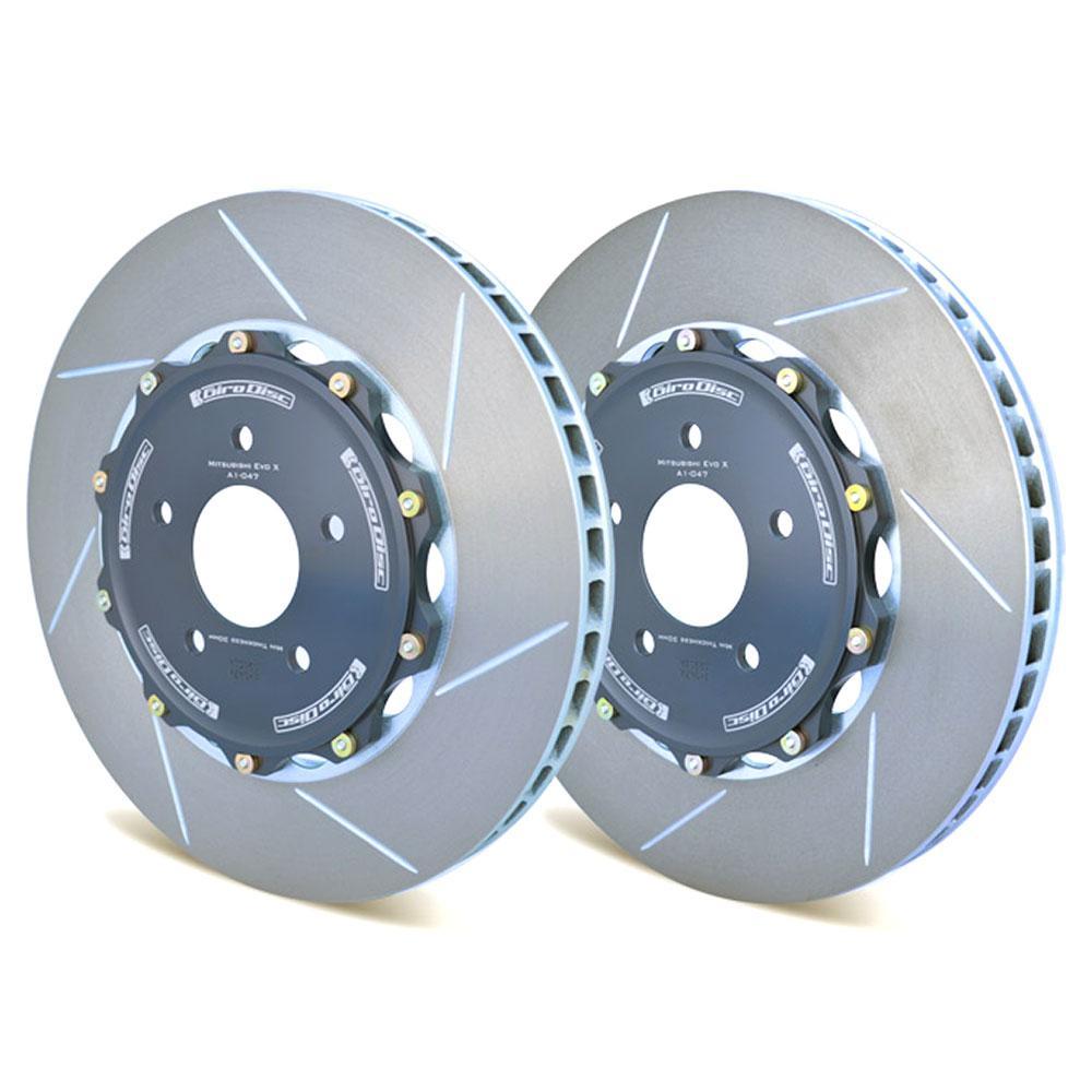 girodisc-gir-a1-047-11997668933702.jpg Juego de discos de freno delanteros ranurados Girodisc de 2 piezas | Mitsubishi Evo X 2008–2015 (A1-047) - Imagen 1